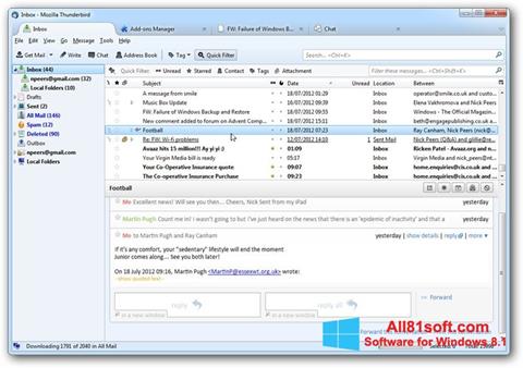 Download Mozilla Thunderbird For Windows 8 1 32 64 Bit In English