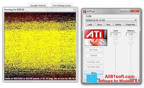 Screenshot ATITool for Windows 8.1
