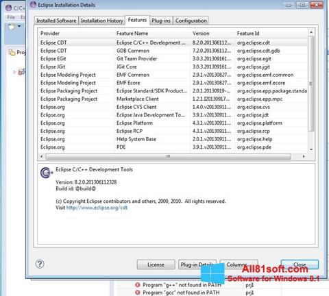 Screenshot Eclipse for Windows 8.1