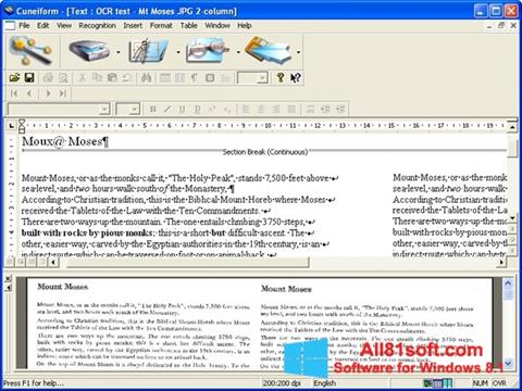 Screenshot CuneiForm for Windows 8.1