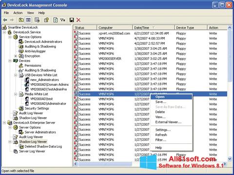 Screenshot DeviceLock for Windows 8.1