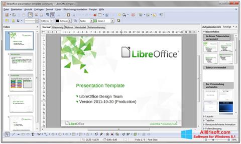 Screenshot LibreOffice for Windows 8.1