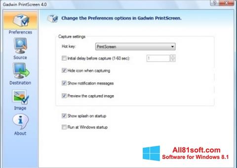 Screenshot Gadwin PrintScreen for Windows 8.1