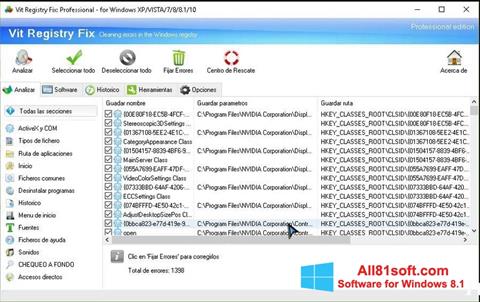 Screenshot Vit Registry Fix for Windows 8.1