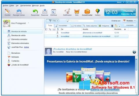Screenshot IncrediMail for Windows 8.1