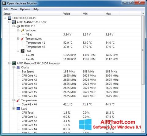 for windows instal HWMonitor Pro 1.52