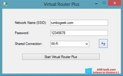 Screenshot Virtual Router Plus for Windows 8.1