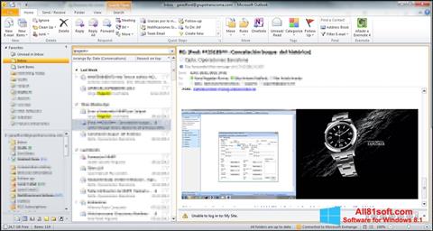 Screenshot Microsoft Outlook for Windows 8.1