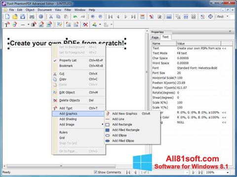 Screenshot Foxit PDF Editor for Windows 8.1