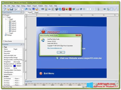 Screenshot AutoPlay Media Studio for Windows 8.1