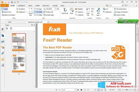 Screenshot Foxit Reader for Windows 8.1