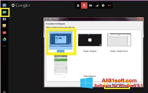 Screenshot Hangouts for Windows 8.1