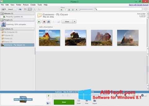 Screenshot Picasa for Windows 8.1