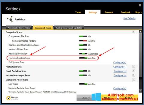 Screenshot Norton for Windows 8.1