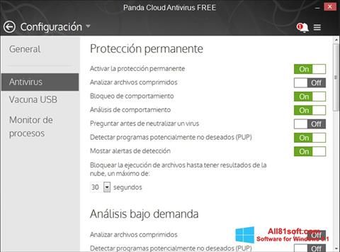 Screenshot Panda Cloud for Windows 8.1