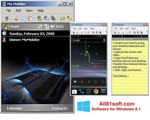 Screenshot MyMobiler for Windows 8.1
