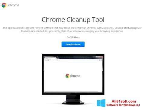 Screenshot Chrome Cleanup Tool for Windows 8.1