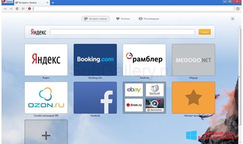 Screenshot Opera Next for Windows 8.1