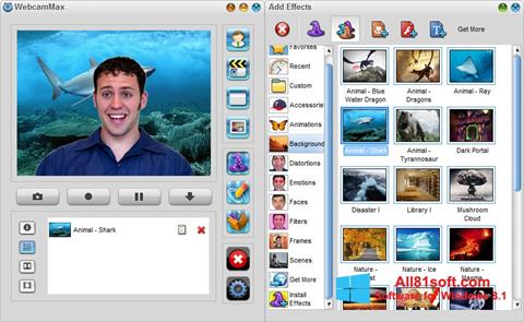 Screenshot WebcamMax for Windows 8.1