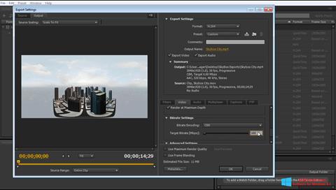 Screenshot Adobe Media Encoder for Windows 8.1