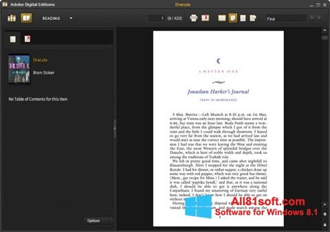Screenshot Adobe Digital Editions for Windows 8.1
