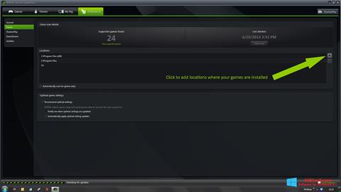 Screenshot NVIDIA GeForce Experience for Windows 8.1