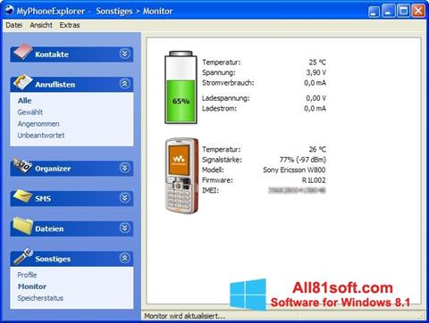 Screenshot MyPhoneExplorer for Windows 8.1