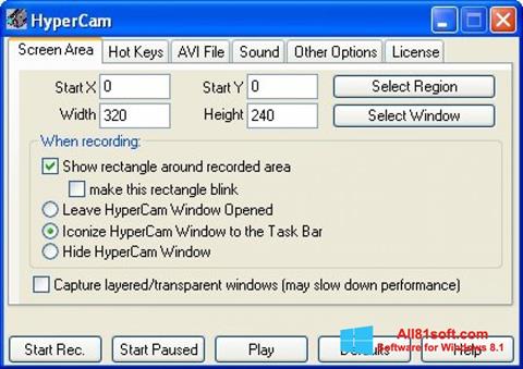 Screenshot HyperCam for Windows 8.1