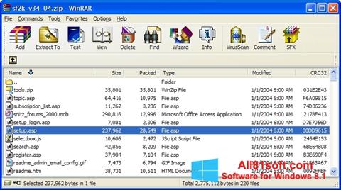 Screenshot WinRAR for Windows 8.1