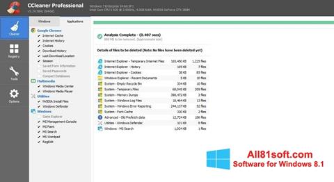 Screenshot CCleaner Professional Plus for Windows 8.1