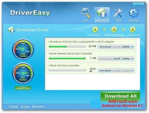 Screenshot Driver Easy for Windows 8.1