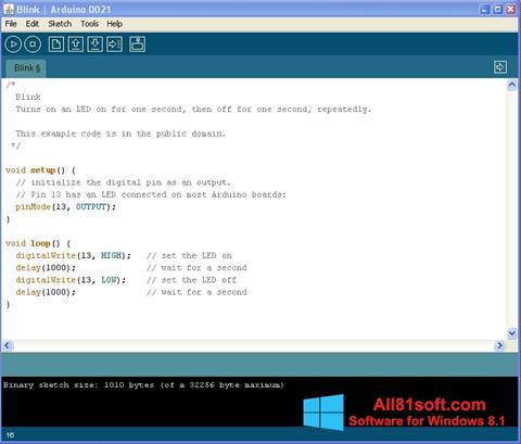 Screenshot Arduino for Windows 8.1