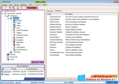 Screenshot InterBase for Windows 8.1
