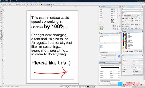 Screenshot Scribus for Windows 8.1