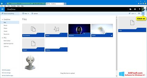 Screenshot OneDrive for Windows 8.1