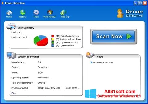 Screenshot Driver Detective for Windows 8.1