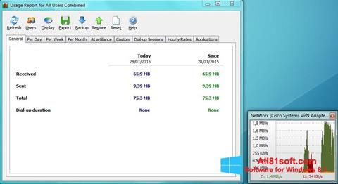 Screenshot NetWorx for Windows 8.1