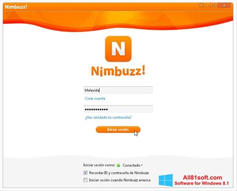 Screenshot Nimbuzz for Windows 8.1