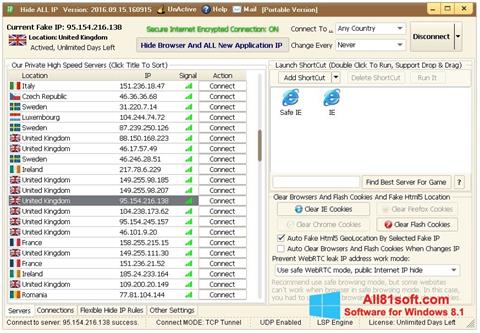 Screenshot Hide ALL IP for Windows 8.1