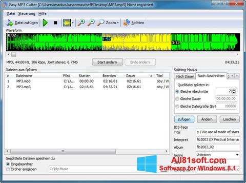 Screenshot MP3 Cutter for Windows 8.1