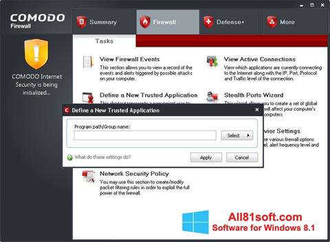 Screenshot Comodo Firewall for Windows 8.1