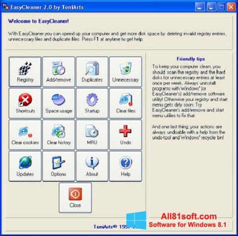 Screenshot EasyCleaner for Windows 8.1