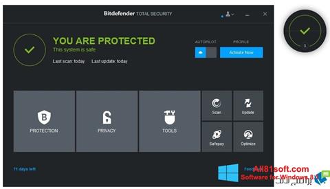 Screenshot Bitdefender for Windows 8.1