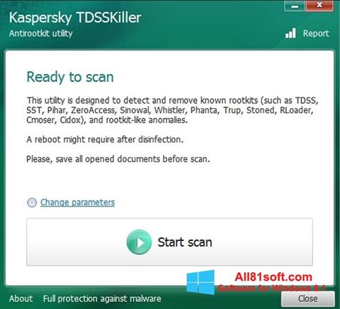 Screenshot Kaspersky TDSSKiller for Windows 8.1