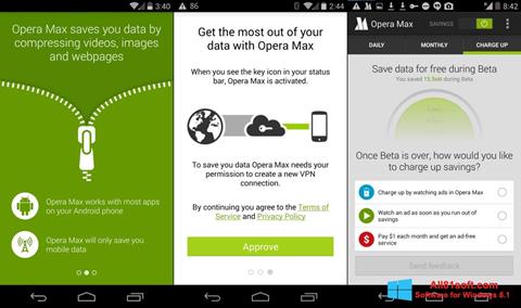 Screenshot Opera Max for Windows 8.1
