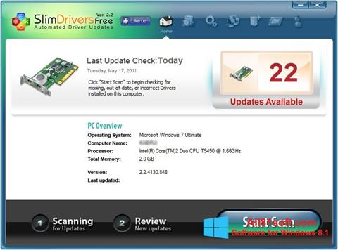 Screenshot SlimDrivers for Windows 8.1