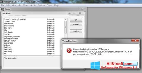 Screenshot VirtualDub for Windows 8.1