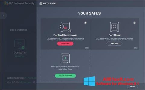 Screenshot AVG Internet Security for Windows 8.1