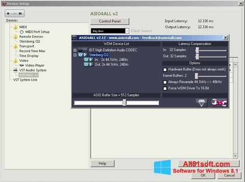Screenshot ASIO4ALL for Windows 8.1