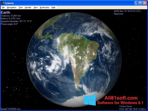 Screenshot Celestia for Windows 8.1